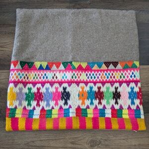 Bohemian pure baby alpaca pillow cover made in Peru Vintage Heirloom Shu…